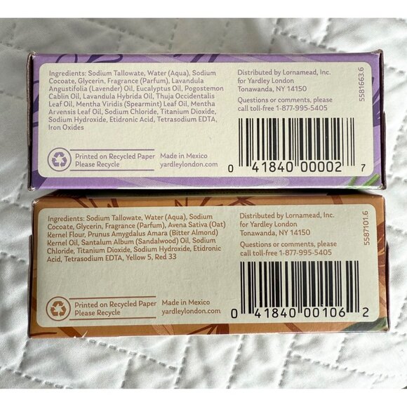 Yardley London Nourishing Bath Bar Variety Pack -‎ English Lavender & Oatmeal - Picture 6 of 6